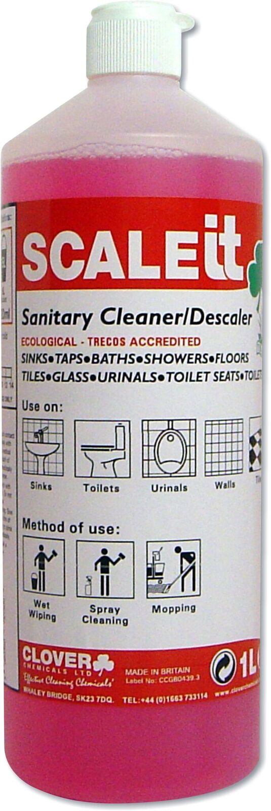 Hygiene Systems Limited Clover Scaleit Sanitary Cleaner & Descaler