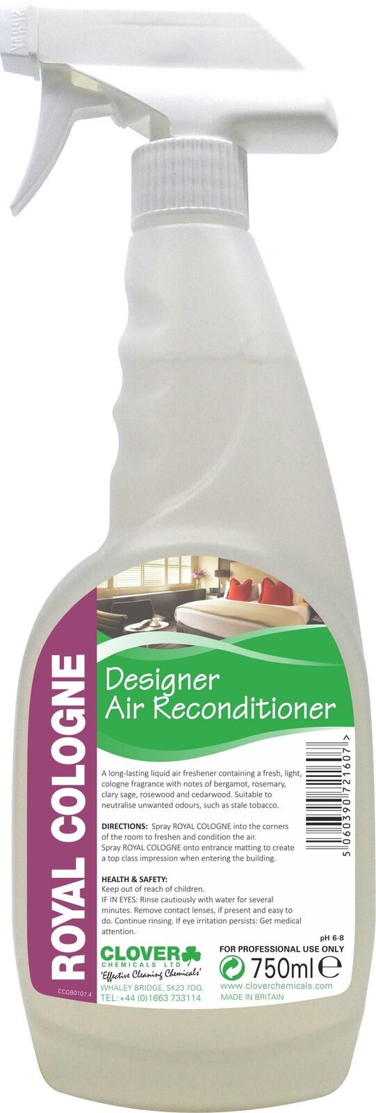 Hygiene Systems Limited Clover Royal Cologne Air Freshener Designer