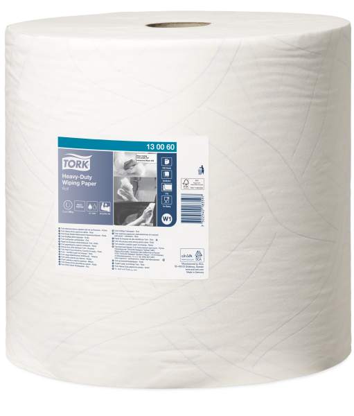 Tork Heavy Duty Industrial Wiping Paper Blue Combi Roll 3 Ply W1/W2 - View #10